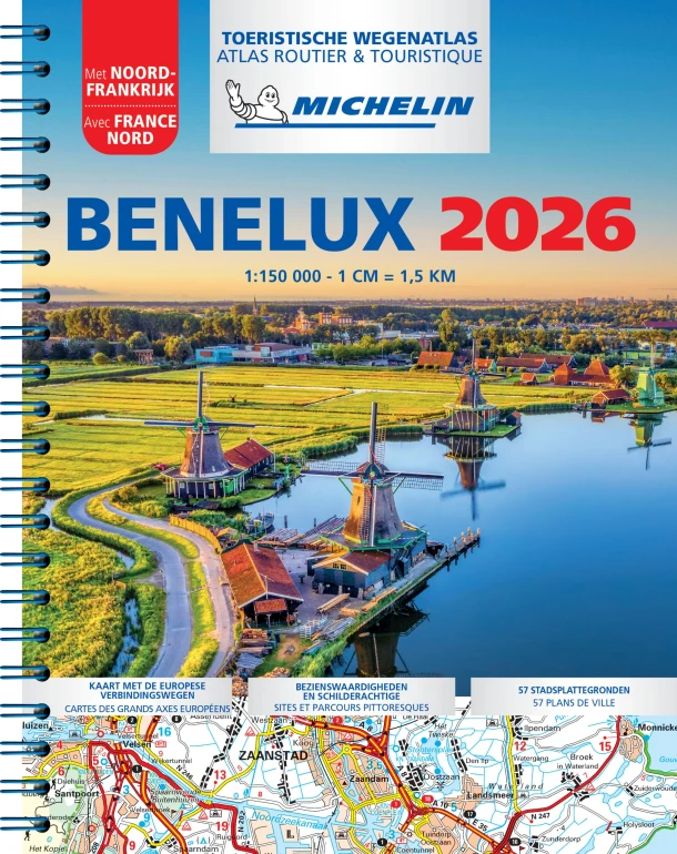 Michelin Atlas Benelux 2026 – boek cover