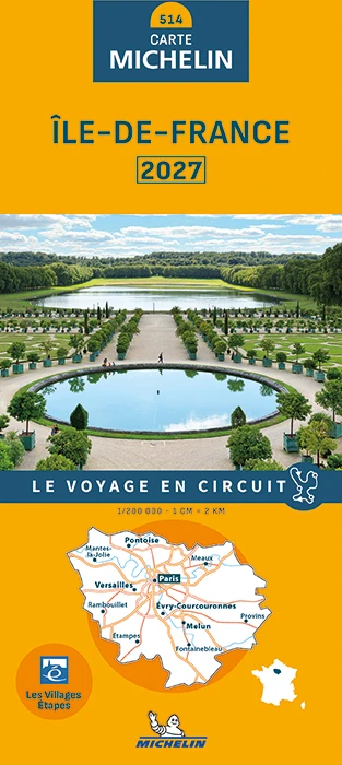 Michelin Wegenkaart 514 Ile-de-France 2027 – boek cover