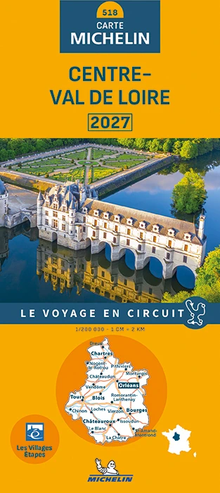 Michelin 518 Centre-Val d Loire 2027 – boek cover