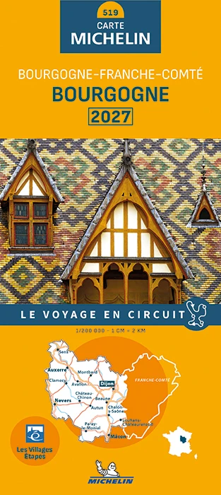 Michelin 519 Bourgogne 2027 – boek cover
