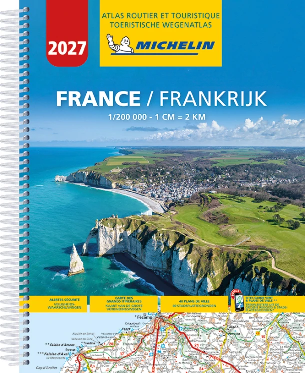 Michelin Atlas Frankrijk 2027 – boek cover