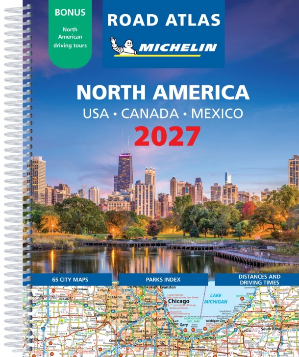 Michelin Atlas USA, Canada, Mexico 2027 – boek cover