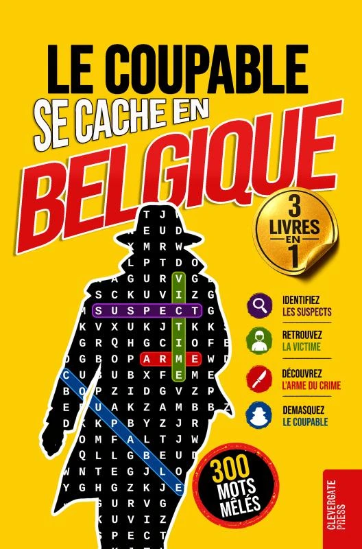 Le Coupable se cache en Belgique – Clevergate Press – boek cover