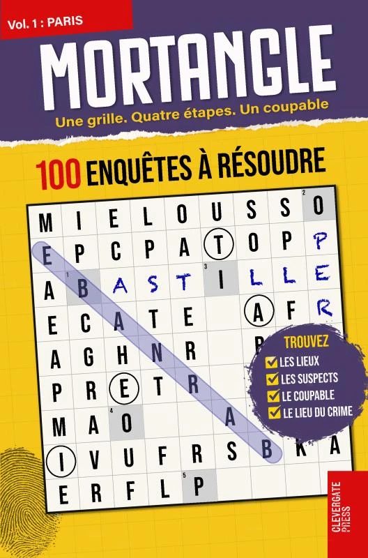 MORTANGLE - Enquêtes à Paris – Clevergate Press – boek cover