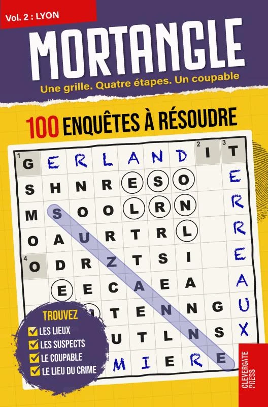 MORTANGLE - Enquêtes à Lyon – Clevergate Press – boek cover