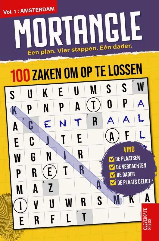 MORTANGLE - Speurzaken in Amsterdam – Clevergate Press – boek cover