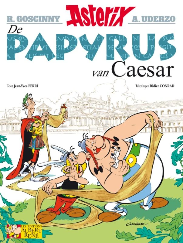 Asterix 36. de papyrus van caesar – jean-yves ferri – boek cover