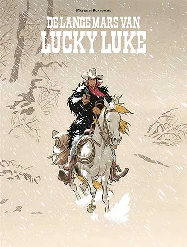 De lange mars van Lucky Luke (Bonhomme) – boek cover