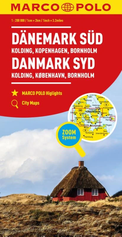 Marco Polo Wegenkaart Denemarken Zuid, Kopenhagen – boek cover