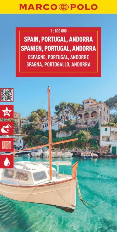 Marco Polo Wegenkaart Spanje & Portugal