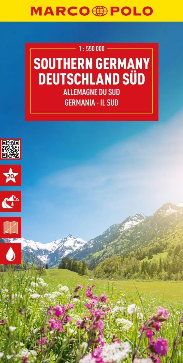MARCO POLO Reisekarte Deutschland Süd 1:550.000 – Marco Polo Verlag – boek cover