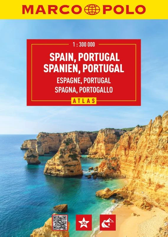 Marco Polo Wegenatlas Spanje, Portugal – boek cover