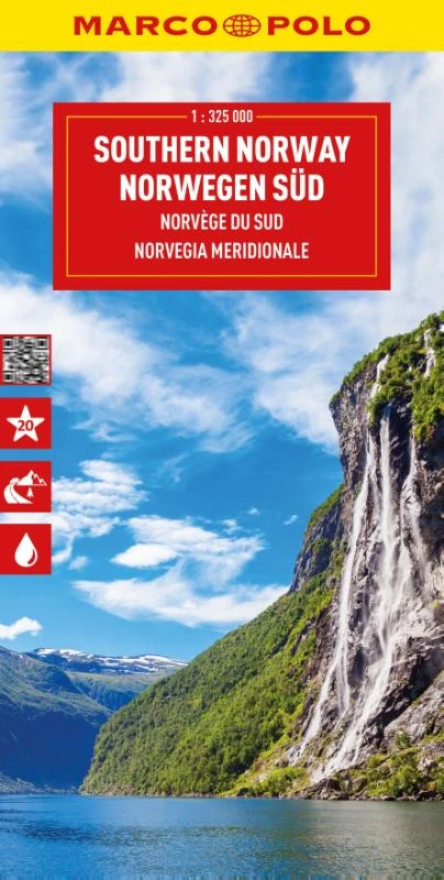 Marco Polo Wegenkaart Noorwegen Zuid – boek cover