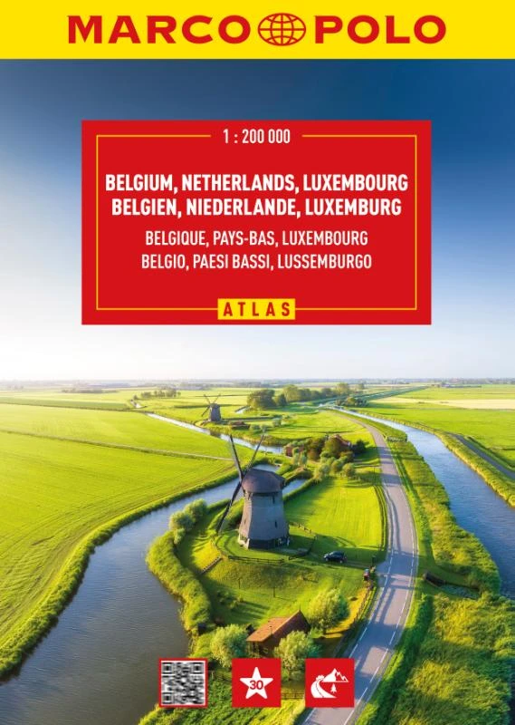 Marco Polo Wegenatlas Benelux – boek cover