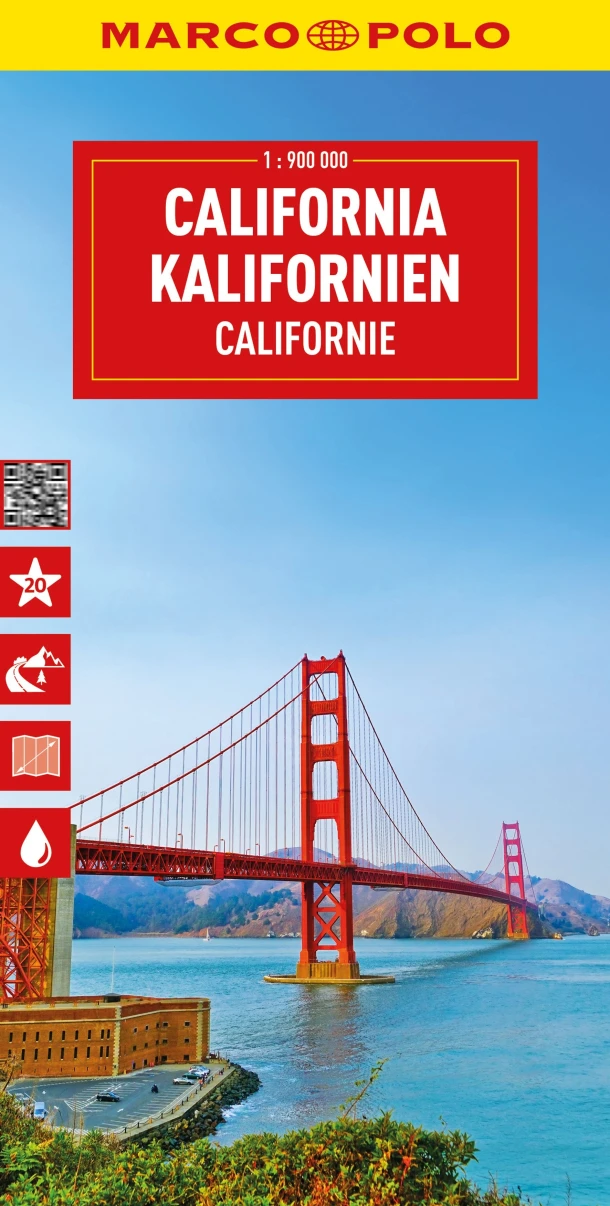 Marco Polo Wegenkaart Californië – boek cover