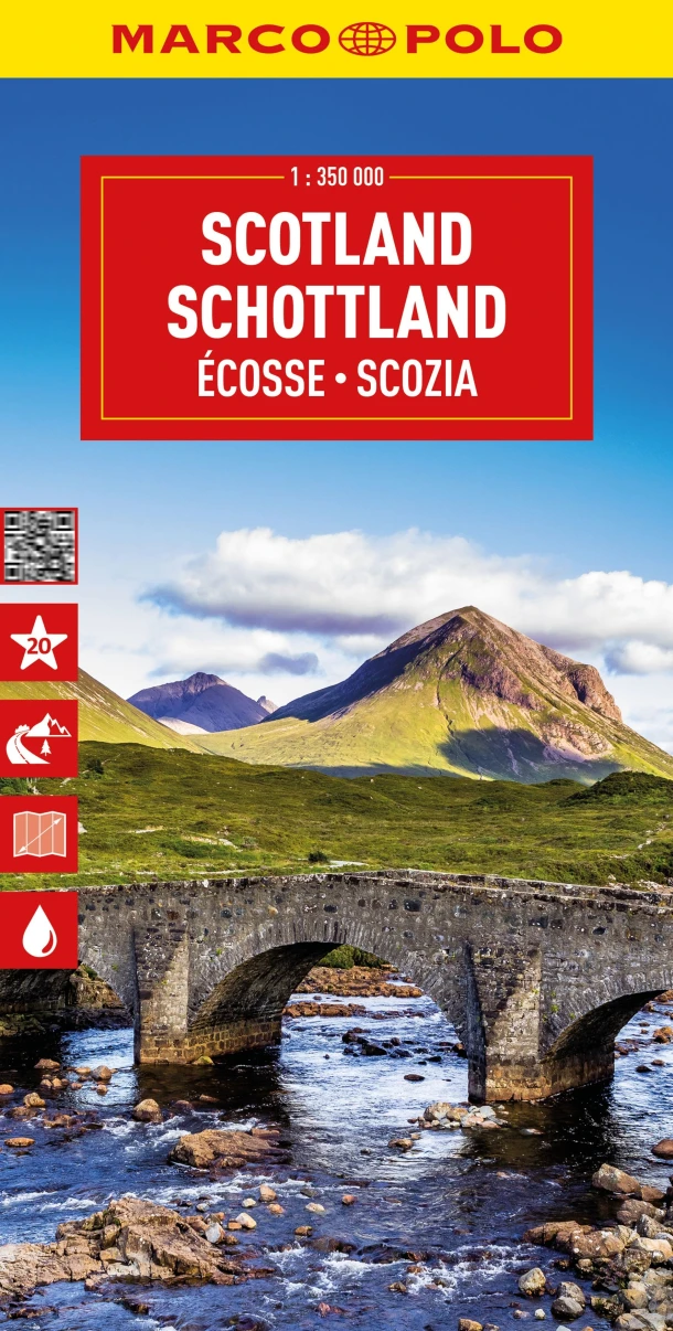 Marco Polo Wegenkaart Schotland – boek cover