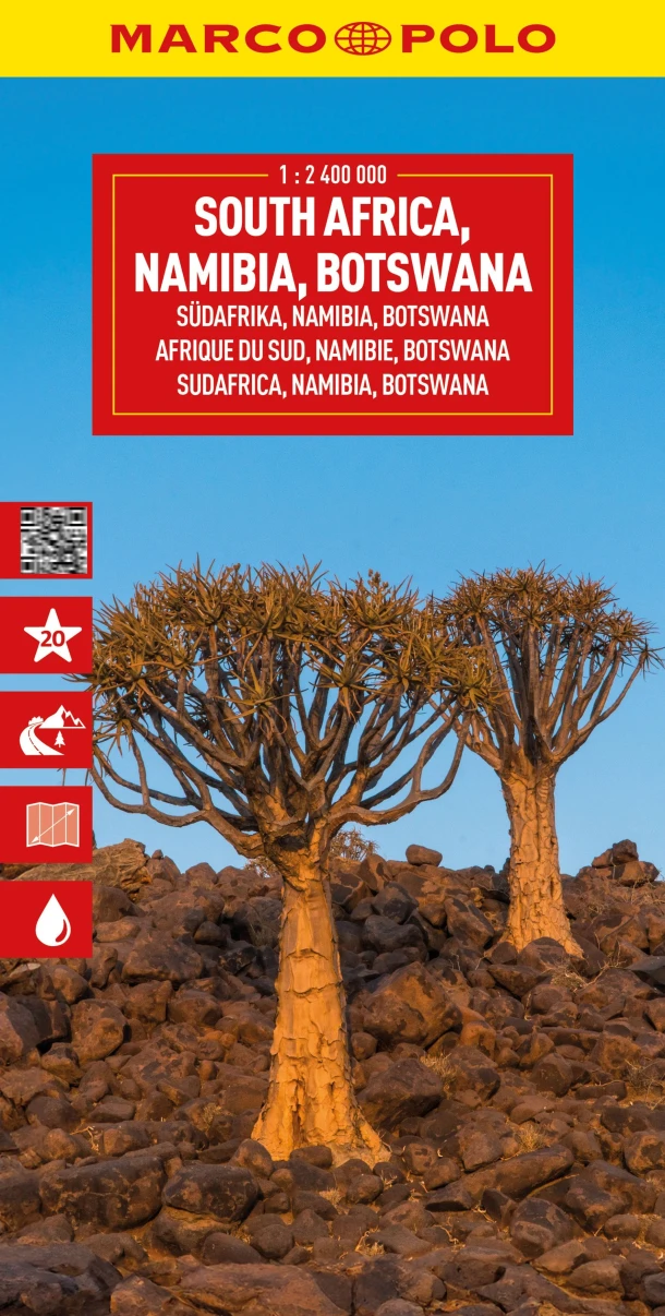 Marco Polo Wegenkaart Zuid-Afrika-Namibië – boek cover