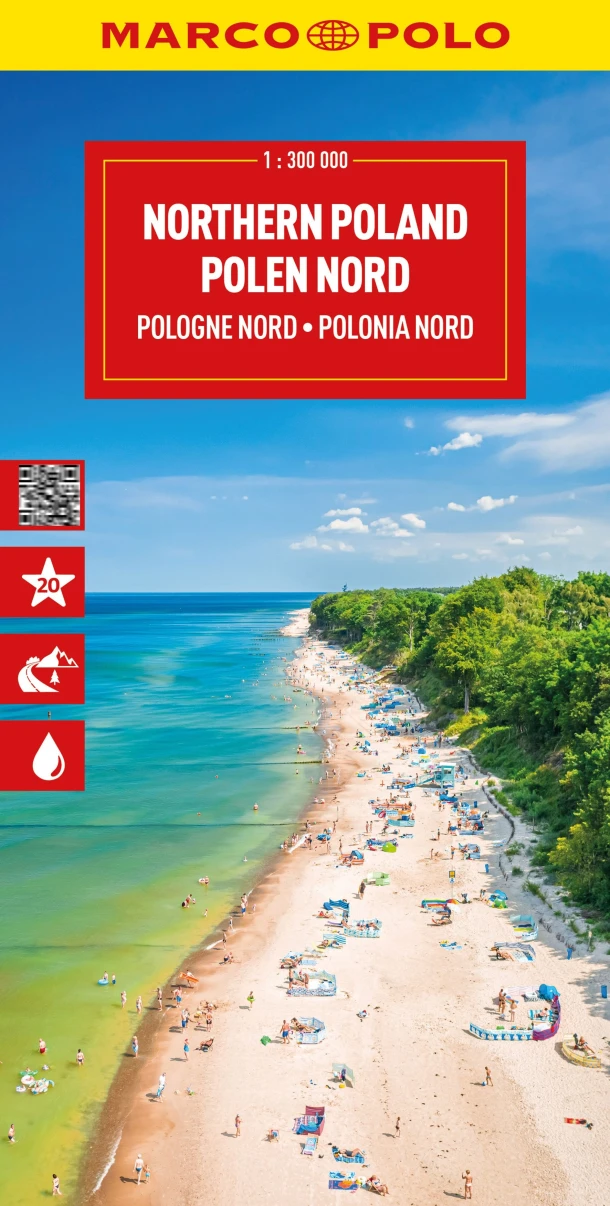 Marco Polo Wegenkaart Polen Noord – boek cover