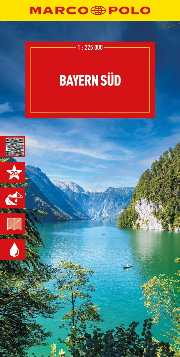 MARCO POLO Reisekarte Deutschland 13 Bayern Süd 1:225.000 – boek cover