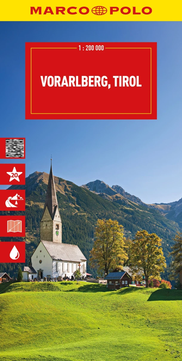 Marco Polo Wegenkaart Vorarlberg, Tirol – boek cover