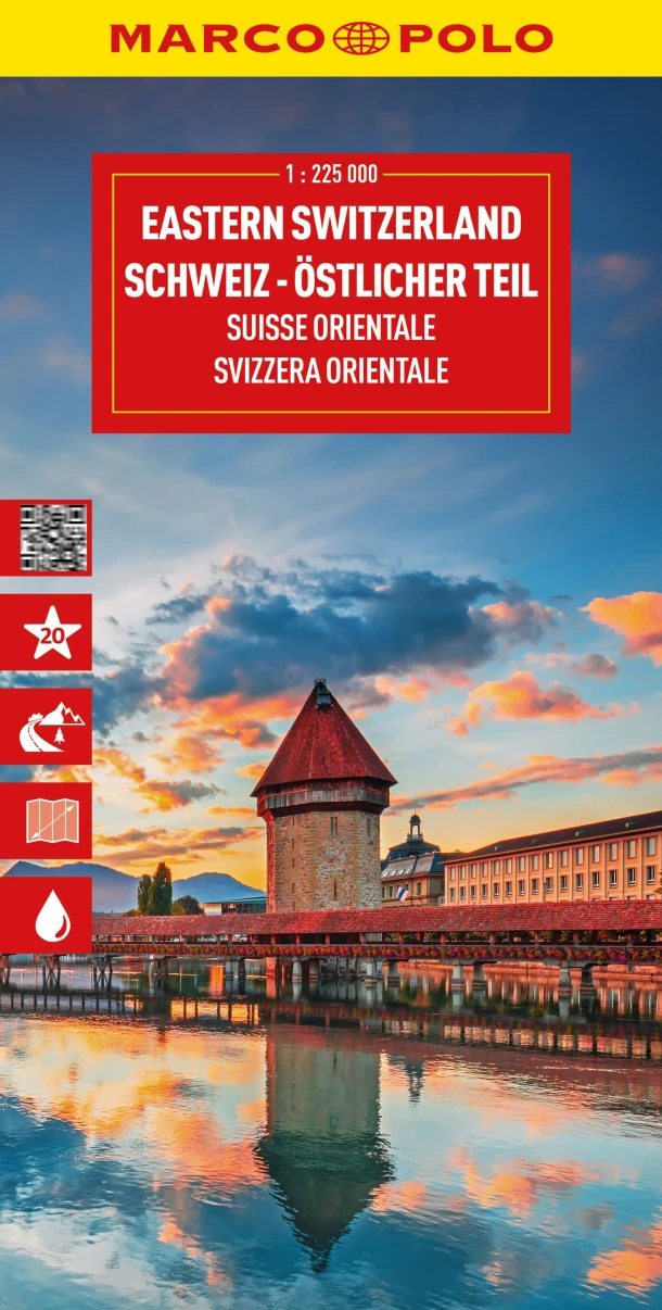 Marco Polo Wegenkaart Zwitserland-Oost – boek cover