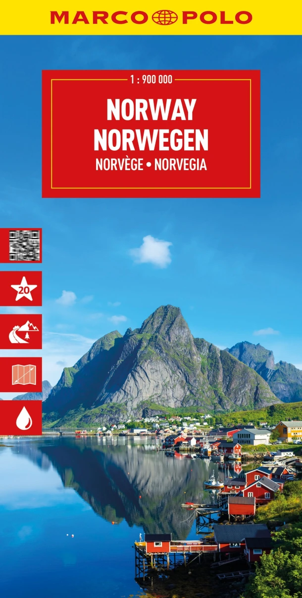 Marco Polo Wegenkaart Noorwegen – boek cover