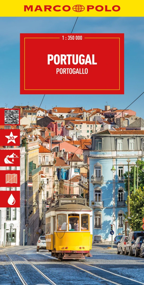 Marco Polo Wegenkaart Portugal – boek cover