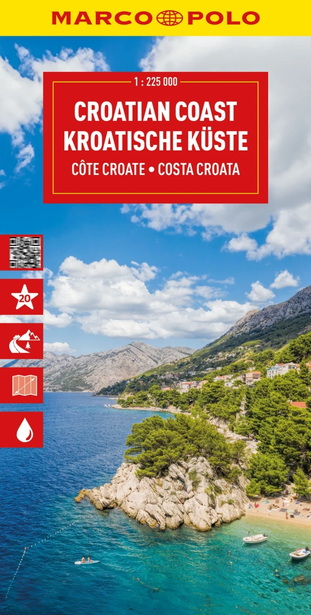 Marco Polo Wegenkaart Kroatische Kust, Istrië, Dalmatië – boek cover