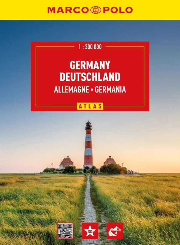 Duitsland Wegenatlas 27/28 Marco Polo – boek cover