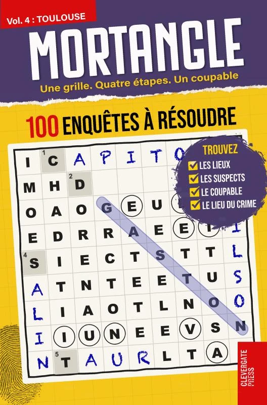 MORTANGLE - Enquêtes à Toulouse – Clevergate Press – boek cover