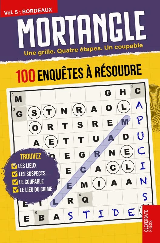 MORTANGLE - Enquêtes à Bordeaux – Clevergate Press – boek cover