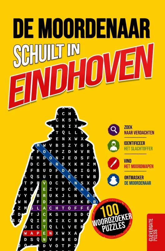 De moordenaar schuilt in Eindhoven – Clevergate Press – boek cover