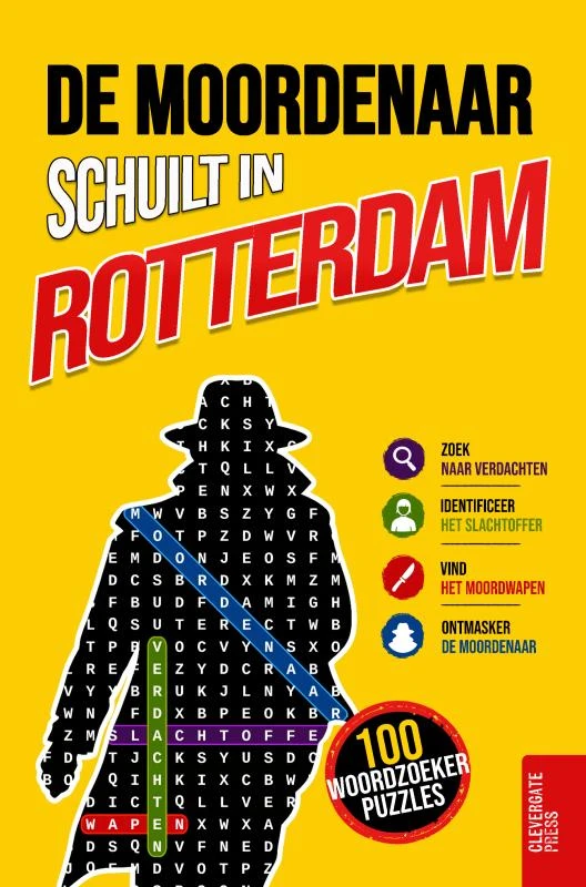 De moordenaar schuilt in Rotterdam – Clevergate Press – boek cover