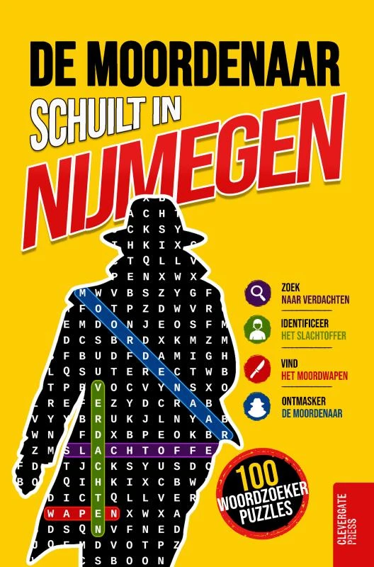 De moordenaar schuilt in Nijmegen – Clevergate Press – boek cover