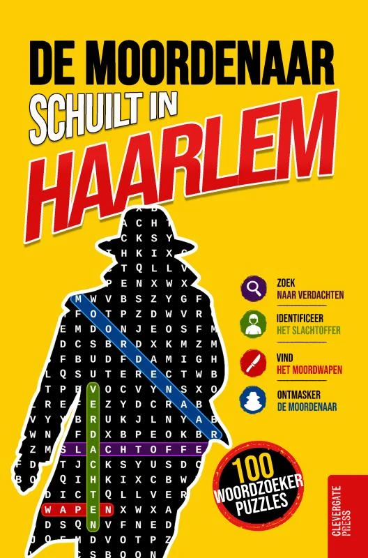 De moordenaar schuilt in Haarlem – Clevergate Press – boek cover