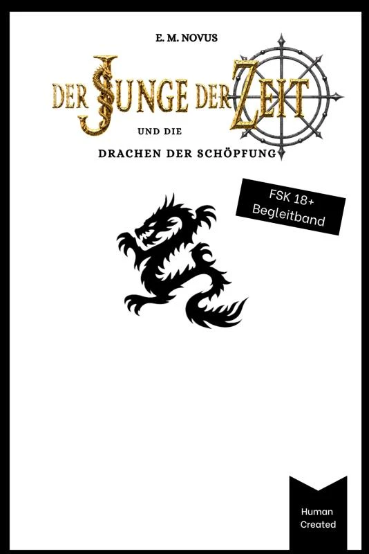 Der Junge der Zeit und die Drachen der Schöpfung – E. M. Novus – boek cover