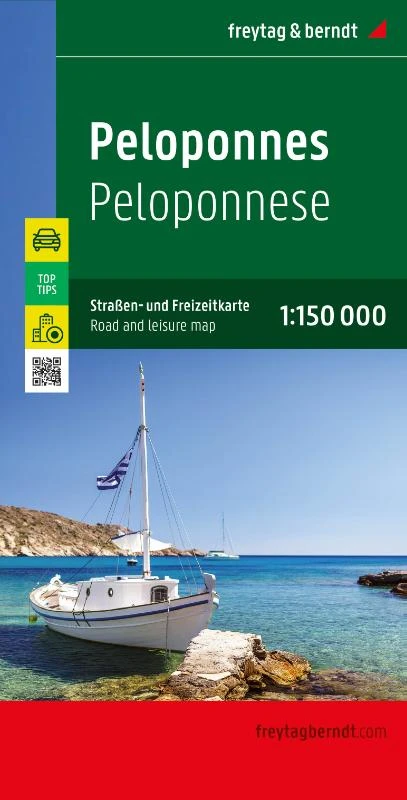 F&B Wegenkaart Peloponnesos – boek cover
