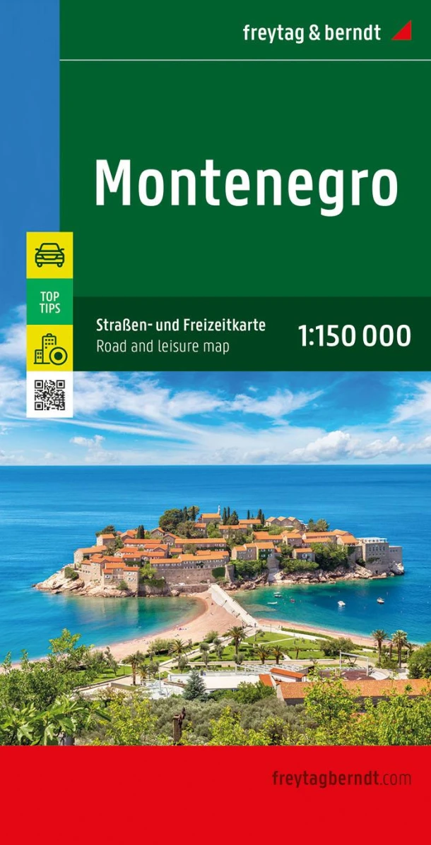F&B Montenegro Wegenkaart 1:150.000
