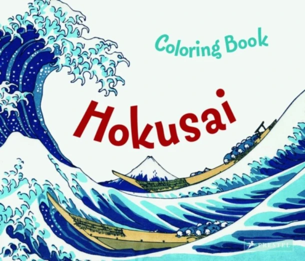 Hokusai Colouring Book – Marie Krause – boek cover