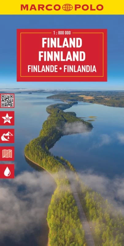 Marco Polo Wegenkaart Finland – boek cover