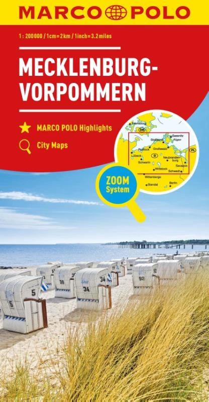 Marco Polo Wegenkaart 02 Mecklenburg - Vorpommern – boek cover