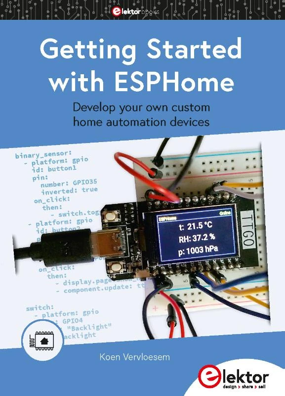 Getting Started with ESPHome – Koen Vervloesem – boek cover