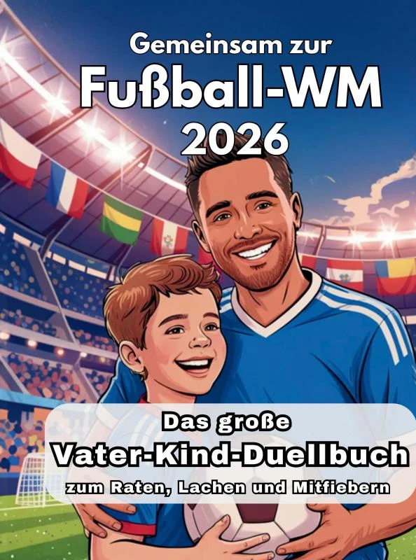 Das große Vater-Kind-Duellbuch - Gemeinsam zur Fußball-WM 2026 – Maik Richter – boek cover