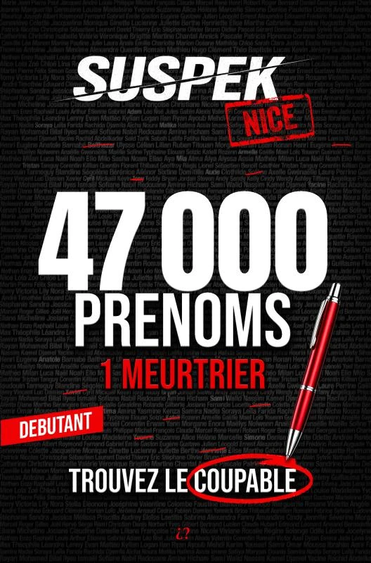 SUSPEK - Meurtre à Nice – Enigmathek Press – boek cover