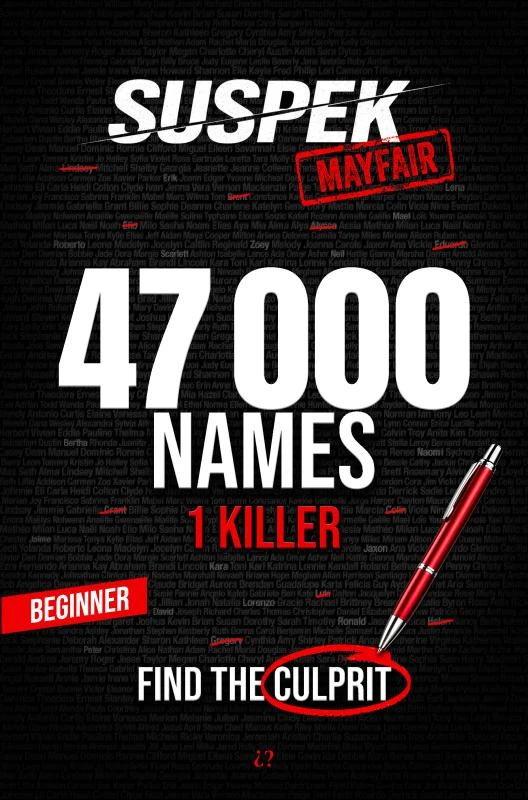 SUSPEK - Murder in Mayfair – Enigmathek Press – boek cover