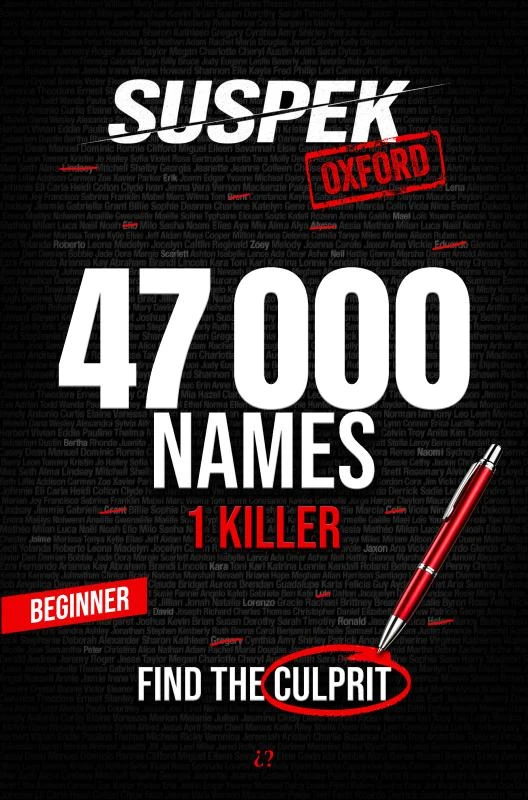 SUSPEK - Murder in Oxford – Enigmathek Press – boek cover