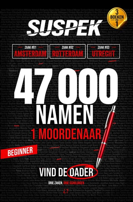 SUSPEK Casebook 1 - Niveau Rechercheur – Enigmathek Press – boek cover