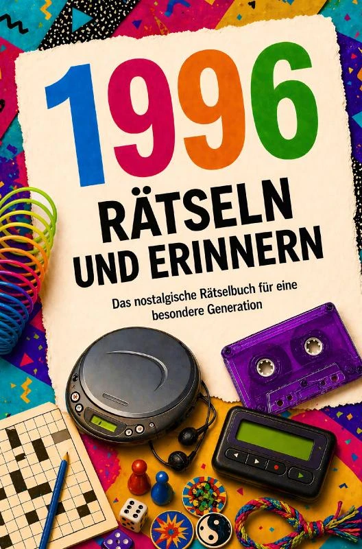 1996 - Rätseln und Erinnern : Das nostalgische Rätselbuch für eine besondere Generation I Das ideale Geschenk zum 30. Geburtstag – Noemi Miren – boek cover