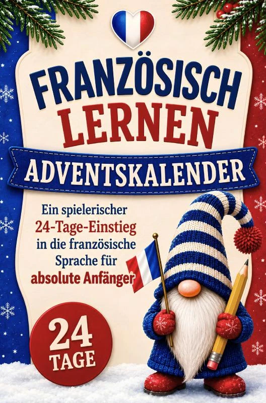 Französisch lernen Adventskalender – Lingua Linde – boek cover