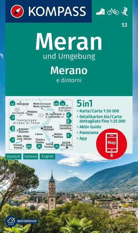 Kompass WK53 Meran und Umgebung – boek cover